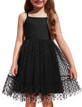 Oudiya Toddler Girls Tutu Party Dress Tulle Ruffle Hem Cami Summer Dress for Kids 2-6Y