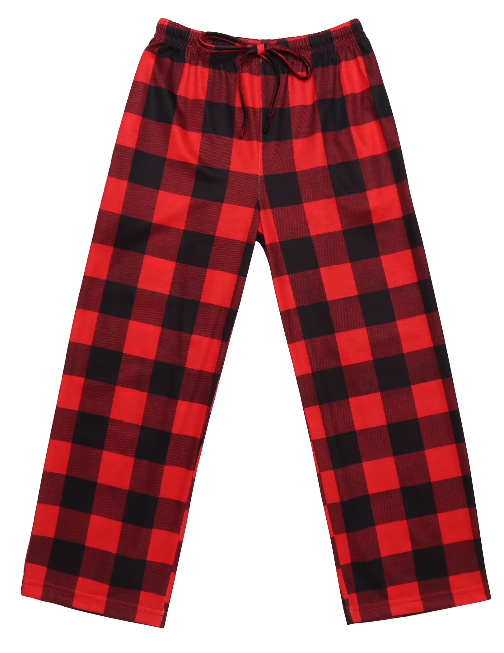 Oudiya Boys Plaid Pajama Pants Soft Elastic Waist Lounge Sleep Pants with Pockets for Kids 4-14Y
