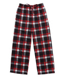 Oudiya Boys Plaid Pajama Pants Soft Elastic Waist Lounge Sleep Pants with Pockets for Kids 4-14Y