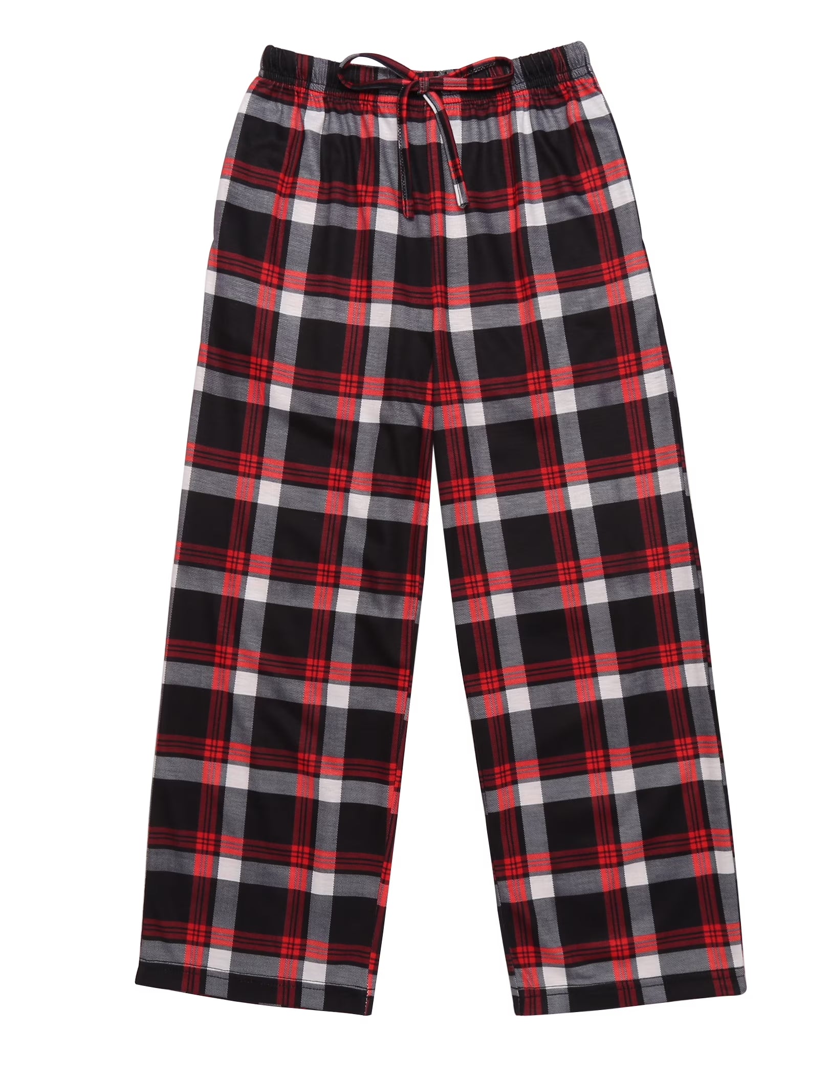 Oudiya Boys Plaid Pajama Pants Soft Elastic Waist Lounge Sleep Pants with Pockets for Kids 4-14Y