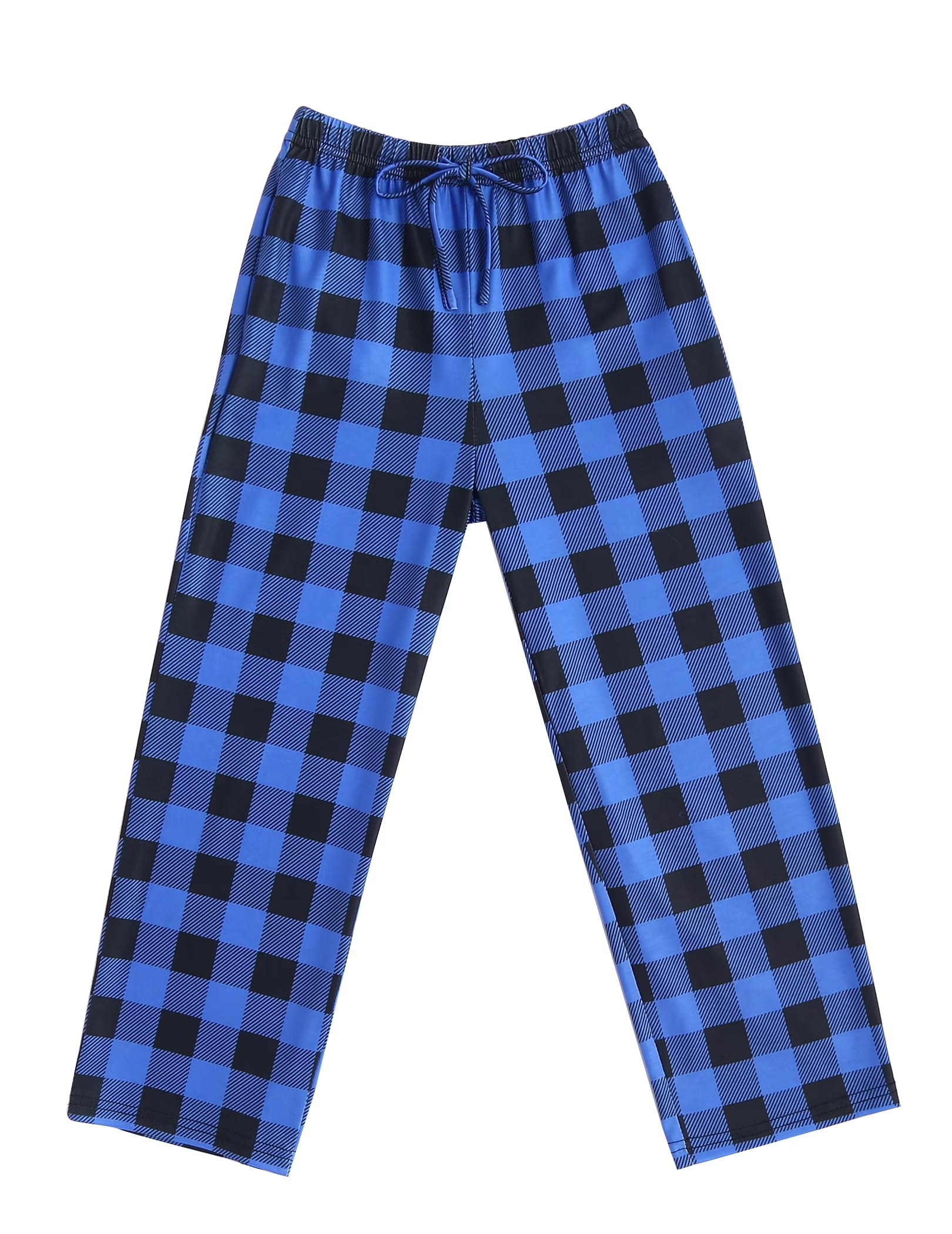 Oudiya Boys Plaid Pajama Pants Soft Elastic Waist Lounge Sleep Pants with Pockets for Kids 4-14Y
